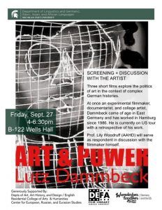 Art & Power: Film Screening and Discussion with Lutz Dammbeck @ B-122 Wells Hall | East Lansing | Michigan | United States