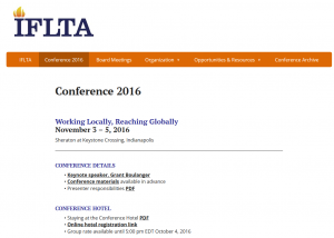 IFLTA 2016 in Indianapolis @ Indianapolis | Indiana | United States