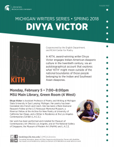 Michigan Writers Series: Divya Victor