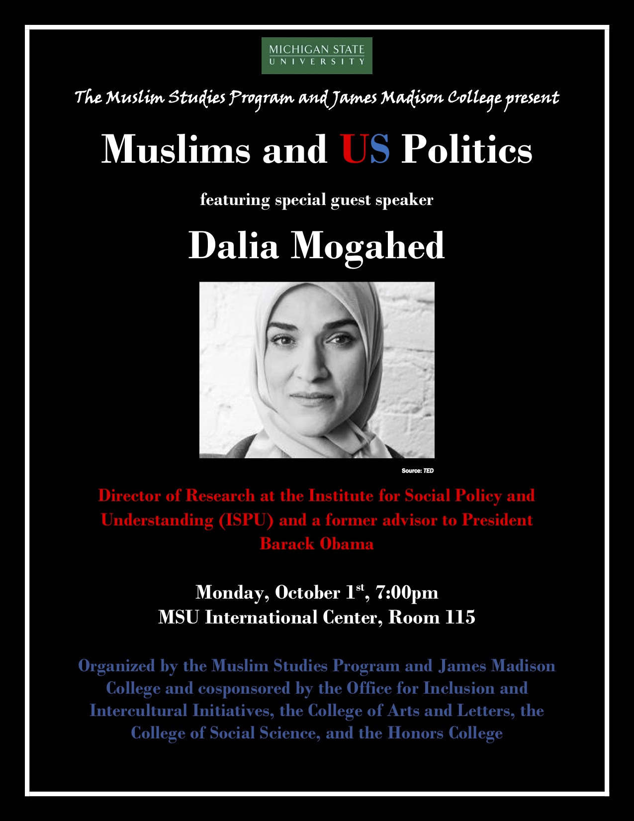 Muslims and US Politics @ MSU International Center, Room 115 | East Lansing | Michigan | United States