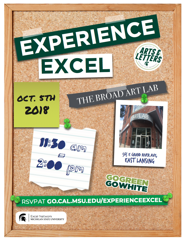 Experience Excel | CAL Excel Network @ Broad Art Lab | East Lansing | Michigan | United States