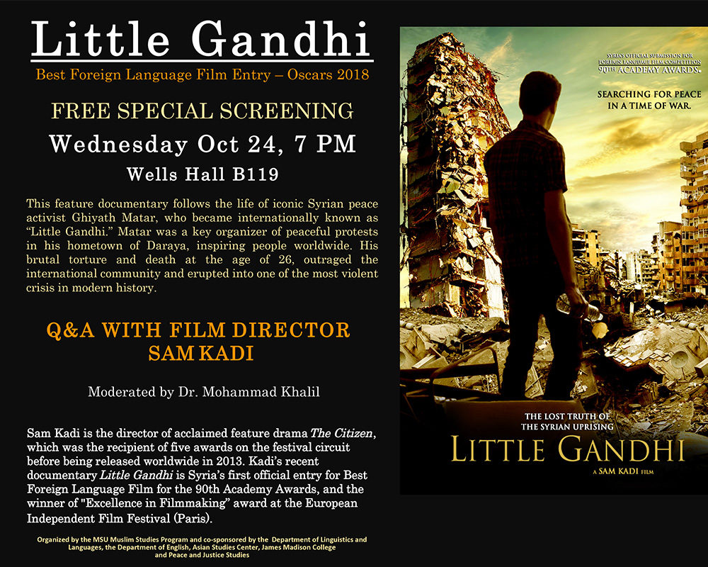Little Gandhi: Free Film Screening @ Wells Hall B119 | East Lansing | Michigan | United States