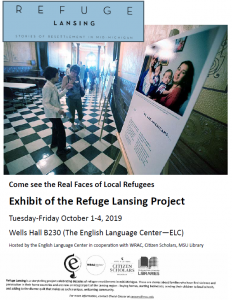 Exhibit of the Refuge Lansing Project @ B230 Wells Hall | East Lansing | Michigan | United States