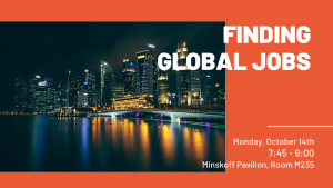 Finding Global Jobs - Special focus: India, Japan, Malaysia and Korea @ Minskoff Pavilion, Room M235 | East Lansing | Michigan | United States