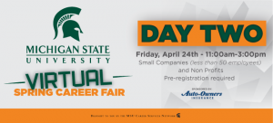 MSU Virtual Spring Career Fair Day 2 - Small Companies & Non Profits