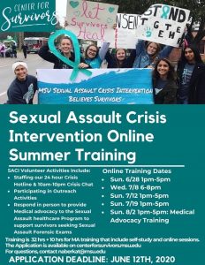 Sexual Assault Crisis Intervention (SACI) Team