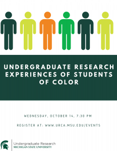 Undergraduate Research Experience of Students of Color