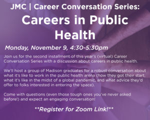 JMC | Career Conversation Series: Careers in Public Health