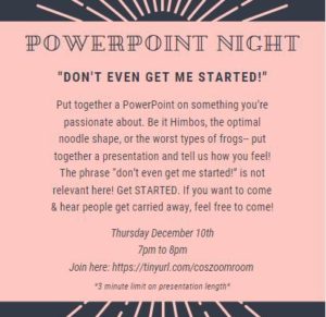 De-Stress for Success Week: PowerPoint Night