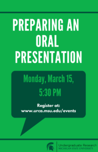 Preparing an Oral Presentation