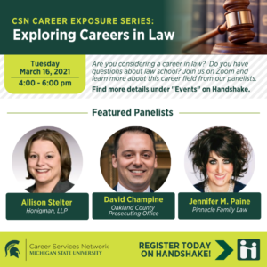 CSN Career Exposure Series | Careers in Law
