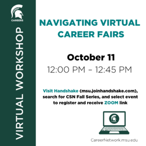 CSN Fall Series | Navigating Virtual Career Fairs